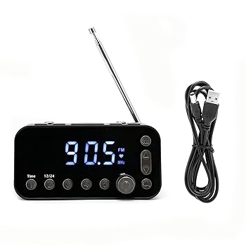 【中古】MXGZ 目覚まし時計ラジオ、日常生活のためのLCDディスプレイ付き電子調整可能時計FMラジオ