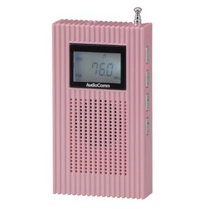 【中古】オーム電機 ラジオ RAD-F501E-P [ピンク]