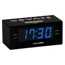 【中古】【未使用】HANNLOMAX HX-144CR 目覚まし時計ラジオ、PLL AM/FMラジオ、1.2インチLEDディスプレイ、デュアルアラーム付きデジタル時計、AC動作のみ(ブラック(2)