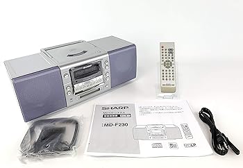 【中古】SHARP シャープ MD-F230-A MD/CD システム (CD/MDデッキ/ラジカセ形状タイプ)