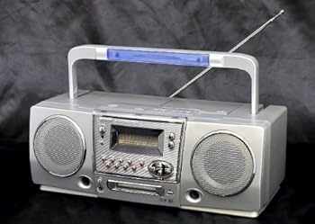 【中古】SHARP シャープ MD-FS503-S(シルバー) MD/CDシステム (CD/MDデッキ)(ラジカセ形状タイプ)