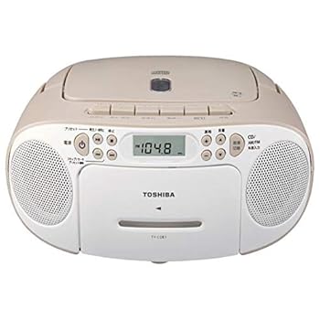 【中古】東芝 CDラジカセ ベージュ T