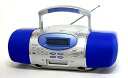 【中古】SHARP シャープ MD-F120-A ブルー MD/CDシステム(ラジカセ形状タイプ)