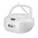 【中古】WINTECH AM/FMラジオ機能搭載CDラジカセ ステレオ AUX対応 CDラジオ CDプレーヤー カセットレコーダー ポータブル カセットテープ再生/録音 ACコ
