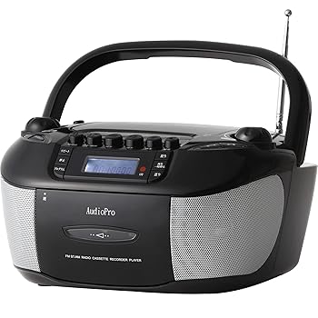 【中古】とうしょう ラジカセ カラオケ対応 (CD/DVD/カセットテープ/USB/SD 再生) ラジオAM/FM 2WAY電源 マイク2本付き 軽量 コンパクト TKD-018(BL) ブ