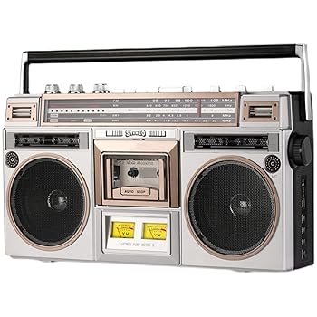 【中古】レトロなカセットラジカセ