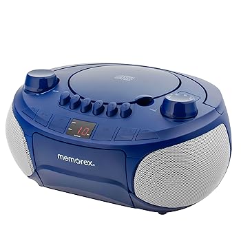 【中古】Memorex ポータブルトップローディングCDカセットブームボックス AM/FMステレオラジオ付き ブルー | CD-R/CD-RW対応 | LEDディスプレイ | AUXポ 【中古】Memorex ポータブルトップローディングCDカセットブームボックス AM/FMステレオラジオ付き ブルー | CD-R/CD-RW対応 | LEDディスプレイ | AUXポ