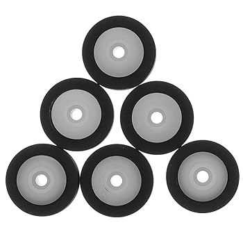 【中古】Lurrose 6個 プラスチック車軸圧力プーリー プロッタピンチローラー ラバーピンチローラー プ..