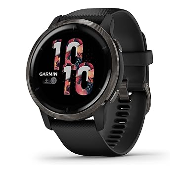【中古】【未使用】GARMIN(ガーミン) スマートウォッチ GPS Venu 2 Black/Slate【日本正規品】 010-02430-61 小