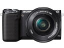 【中古】SONY ミラーレス一眼 α NEX-5R パワーズームレンズキット E PZ 16-50mm F3.5-5.6 OSS付属 ブラック NEX-5RL/...
