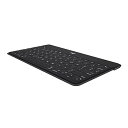 【中古】ロジクール KEYS TO GO ワイヤレス Bluetooth キーボード iK1042BKA US配列 薄型 6mm 軽量 180g ワイヤレスキー...