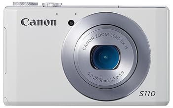 Digital Camera - 【中古】Canon デジタルカメラ PowerShot S110 約1210万画素 F2.0 光学5倍ズーム ホワイト PSS110(WH)