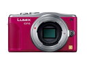 【中古】パナソニック ルミックス ミラーレス一眼カメラ ルミックス GF6 ボディ レッド DMC-GF6-R
