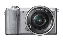 【中古】SONY ミラーレス一眼 α5000 パワーズームレンズキット シルバー ILCE-5000L-S