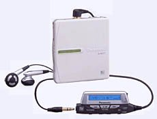 【中古】Panasonic パナソニック SJ-MJ77-W ホワイト ポータブルMDプレーヤー （MD再生専用機/MDウォークマン）