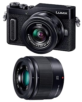 【中古】パナソニック ミラーレス一眼カメラ ルミックス GF10 ダブルレンズキット 標準ズームレンズ/単焦点レンズ付属 ブラック DC-GF10W-K