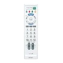 【中古】ソニー テレビリモコン RM-PZ110D : 地デジテレビ専用 ホワイト RM-PZ110D W