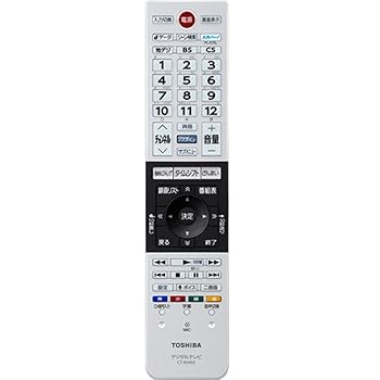 【中古】東芝 液晶テレビ リモコン CT-90460 75039803【メーカー名】【メーカー型番】【ブランド名】東芝(TOSHIBA) AV・テレビリモコン, ホームエンターテインメント 【商品説明】東芝 液晶テレビ リモコン CT-90460 75039803当店では初期不良に限り、商品到着から7日間は返品を 受付けております。お問い合わせ・メールにて不具合詳細をご連絡ください。他モールとの併売品の為、完売の際はキャンセルご連絡させて頂きます。中古品の商品タイトルに「限定」「初回」「保証」「DLコード」などの表記がありましても、特典・付属品・帯・保証等は付いておりません。電子辞書、コンパクトオーディオプレーヤー等のイヤホンは写真にありましても衛生上、基本お付けしておりません。※未使用品は除く品名に【import】【輸入】【北米】【海外】等の国内商品でないと把握できる表記商品について国内のDVDプレイヤー、ゲーム機で稼働しない場合がございます。予めご了承の上、購入ください。掲載と付属品が異なる場合は確認のご連絡をさせて頂きます。ご注文からお届けまで1、ご注文⇒ご注文は24時間受け付けております。2、注文確認⇒ご注文後、当店から注文確認メールを送信します。3、お届けまで3〜10営業日程度とお考えください。4、入金確認⇒前払い決済をご選択の場合、ご入金確認後、配送手配を致します。5、出荷⇒配送準備が整い次第、出荷致します。配送業者、追跡番号等の詳細をメール送信致します。6、到着⇒出荷後、1〜3日後に商品が到着します。　※離島、北海道、九州、沖縄は遅れる場合がございます。予めご了承下さい。お電話でのお問合せは少人数で運営の為受け付けておりませんので、お問い合わせ・メールにてお願い致します。営業時間　月〜金　11:00〜17:00★お客様都合によるご注文後のキャンセル・返品はお受けしておりませんのでご了承ください。0