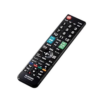 【中古】エレコム ERC-TV02BK-HI かんたんTVリモコン第2弾/日立・Wooo用/ブラック