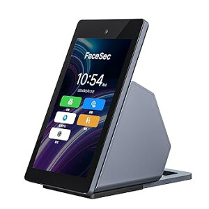 【中古】FaceSec(フェイスセック) タイムレコーダー AI顔認証 高速 高精度 2万人登録 勤怠管理システム内蔵 自動集計 シフト管理 ペーパーレス 簡単操作 5.5イン