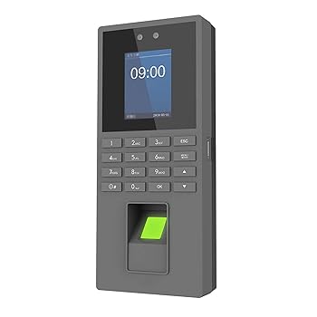 樂天商城 - 【中古】【未使用】タイムレコーダー 顔と指紋のハイブリッド認識の出席機カラースクリーンの指紋機械 勤怠管理 経費削減 不正打刻防止 (色 : グレー, Size : 15x8.