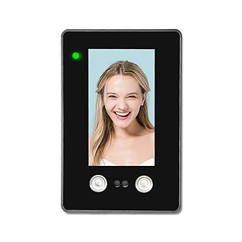 【中古】ビジネス用タイムレコーダー、4.3インチTFTタッチスクリーン顔認識システムバイオメトリック出席システムUSBオフィス従業員出席マシン大容量スト