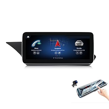 【中古】Android 12 カーステレオ GPS 衛星ナビ タッチスクリーン マルチメディアプレーヤー メルセデスベンツ Eクラス W212 E200 E260 W207 + DVR用,Qua
