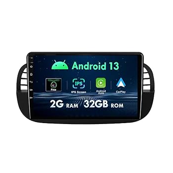 楽天AJIMURA-SHOP【中古】MISONDA 9 インチ IPS Android カーラジオステレオ フィアット Fiat 500 2007-2015 GPS ナビヘッドユニット Carplay WIF Bluetooth SWC ミラーリ