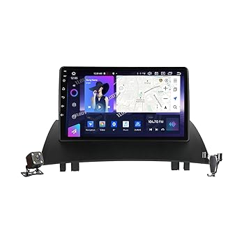 【中古】YLOXFW Android 12.0ラジオ2 Din車載ステレオある4G 5G WiFi SWC DSP Carplay適用 Megane 2 2002-2009 GPS Navigation 9インチタッチスクリーン