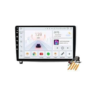 YLOXFW Android 13.0ラジオ2 Din車載ステレオ適用 Peugeot 407 2004-2011 GPS Navigation 9インチタッチスクリーンイヤホンマルチメディアビデオ