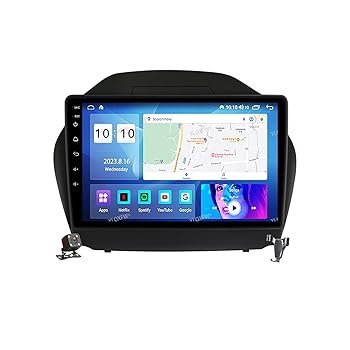 【中古】YLOXFW Android 12.0ラジオ2 Din車載ステレオある4G 5G WiFi SWC DSP Carplay適用 Hy-undai IX35 Tuscon 2009-2015 GPS Navigation 10インチタッ
