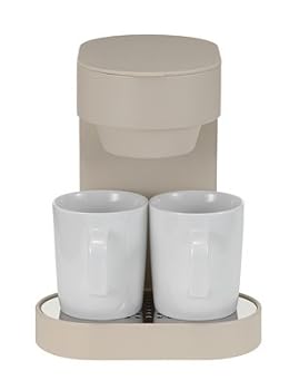 【中古】【未使用】プラスマイナスゼロ ±0 コーヒーメーカー 2カップ ブラック XKC-V110 (ベージュ)