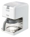 【中古】【未使用】デロンギ ブラン ドリップコーヒーメーカー ホワイト 【6杯用】 CM300J-WH