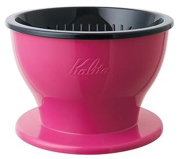 乐天商城 - 【中古】カリタ Kalita コーヒー ドリッパー 取っ手なし 2~4人用 チェリーピンク #05081