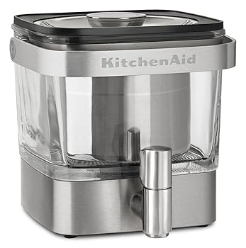 【中古】【未使用】KitchenAid kcm4212sx Cold Brew Coffee Maker、つや消しステンレススチール