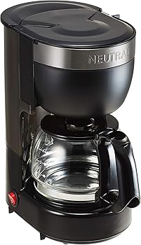 【中古】【未使用】NEUTRAL アロマコーヒーメーカー NR-K-CM1 (ブラック) ドリップ式 4杯分 蒸らし機能 保温機能 メッシュフィルター シンプル NR-K-CM1