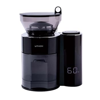 重量感知式コーヒーグラインダー HAKARU コニカル式 電動コーヒーミル コーヒー粉を1g単位でしながら挽ける 最大60gをスピーディ