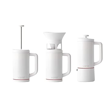 【中古】[国内正規品] Varia PRO マルチブリュワー 直火 IH対応 ハンドドリップ フレンチプレス 水出しコーヒー エスプレッソ ホワイト