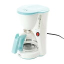 【中古】丸山 クオーレ コーヒーメーカー ドリップ式 4杯分 CU-52CD(B) タンク目盛り付 メッシュフィルター付 紙フィルター不要 ブルー ホワイト