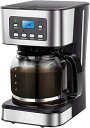【中古】【未使用】コーヒーメーカー ドリップコーヒーマシン 1.5Lの大容量コーヒー 半自動コーヒーマシン マシン 紅茶・ブラックコーヒー用 24時間予約保温機能 家