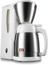 【中古】【未使用】メリタ Melitta コーヒーメーカー フィルターペーパー式 ノアプラス 5杯用 ホワイト SKT55-3W