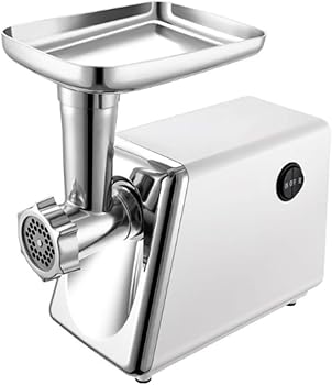 【中古】Dunuiov 電動ミンサー ミンチ機 肉挽き器 110V 3種類カット 腸詰め機 カットプレートと腸詰め..