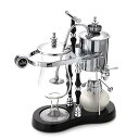 【中古】【未使用】ベルギーコーヒーメーカー サイフォン式コーヒーメーカー 横式 シルバー