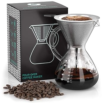 Other - 【中古】【未使用】Coffee Gator ドリップ式コーヒーカラフェとステンレスフィルターセット 800ml 約5杯用