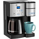 【中古】Cuisinart シングルサーブ + 12カップコーヒーメーカー 3サイズ展開 6オンス 8オンス 10オンス ステンレススチール SS-15P1