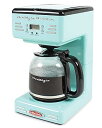 【中古】Nostalgia RCOF120AQレトロ12カッププログラマブルコーヒーメーカー - アクアブルー