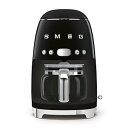 【中古】SMEG 1950年代のレトロスタイルのコーヒーメーカーマシン (ブラック)