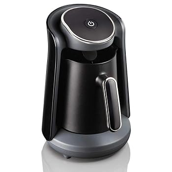 【中古】トルコのコーヒーマシン、4カップ再利用可能フィルターワンクリックコントロール在宅オフィス..