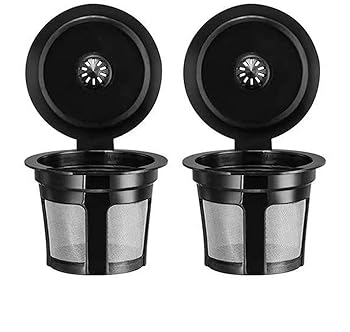 【中古】ステンレスメッシュ底の再利用可能なkカップコーヒーフィルター、フィルターカップからのキューリグドリップ、詰め替え可能なカプセルシェル (2)