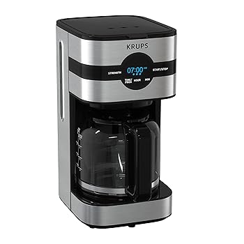 【中古】Krups (クルプス) 新モデル ドリップコーヒーメーカー 10カップ デジタル ブラック&ステンレススチール 【中古】Krups (クルプス) 新モデル ドリップコーヒーメーカー 10カップ デジタル ブラック&ステンレススチール